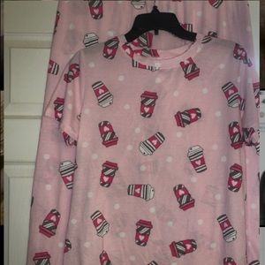 Coffee lovers two piece pajama set by bobbiebrooks
